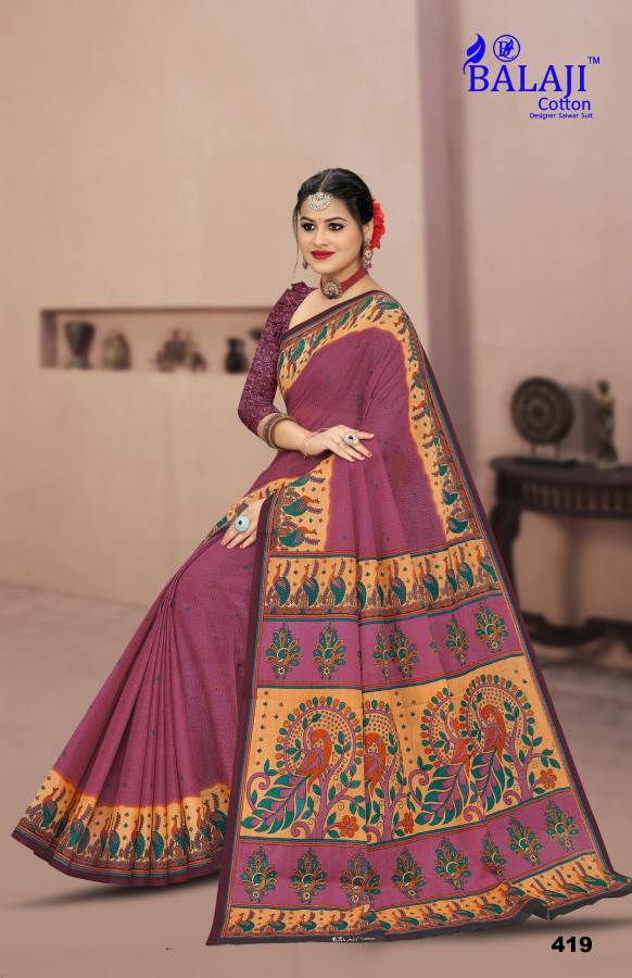 Prime Beauty Queen With B.p Vol-4 By Balaji Khadi Printed Cotton Sarees Wholesale Online